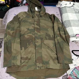 J. Crew Wallace and Barnes camo parka jacket